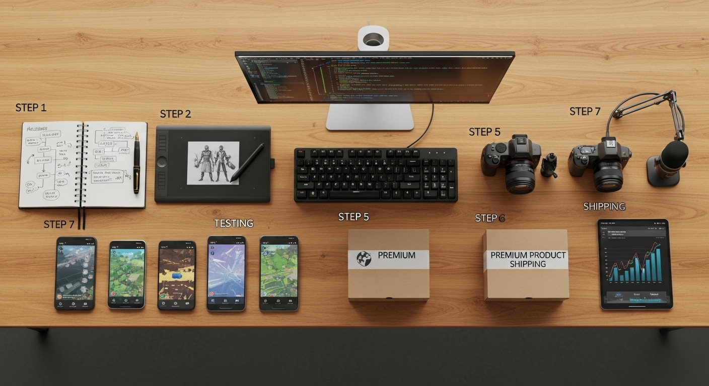 game development desk